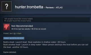 Illustration for article titled Atlas, As Told By Steam Reviews